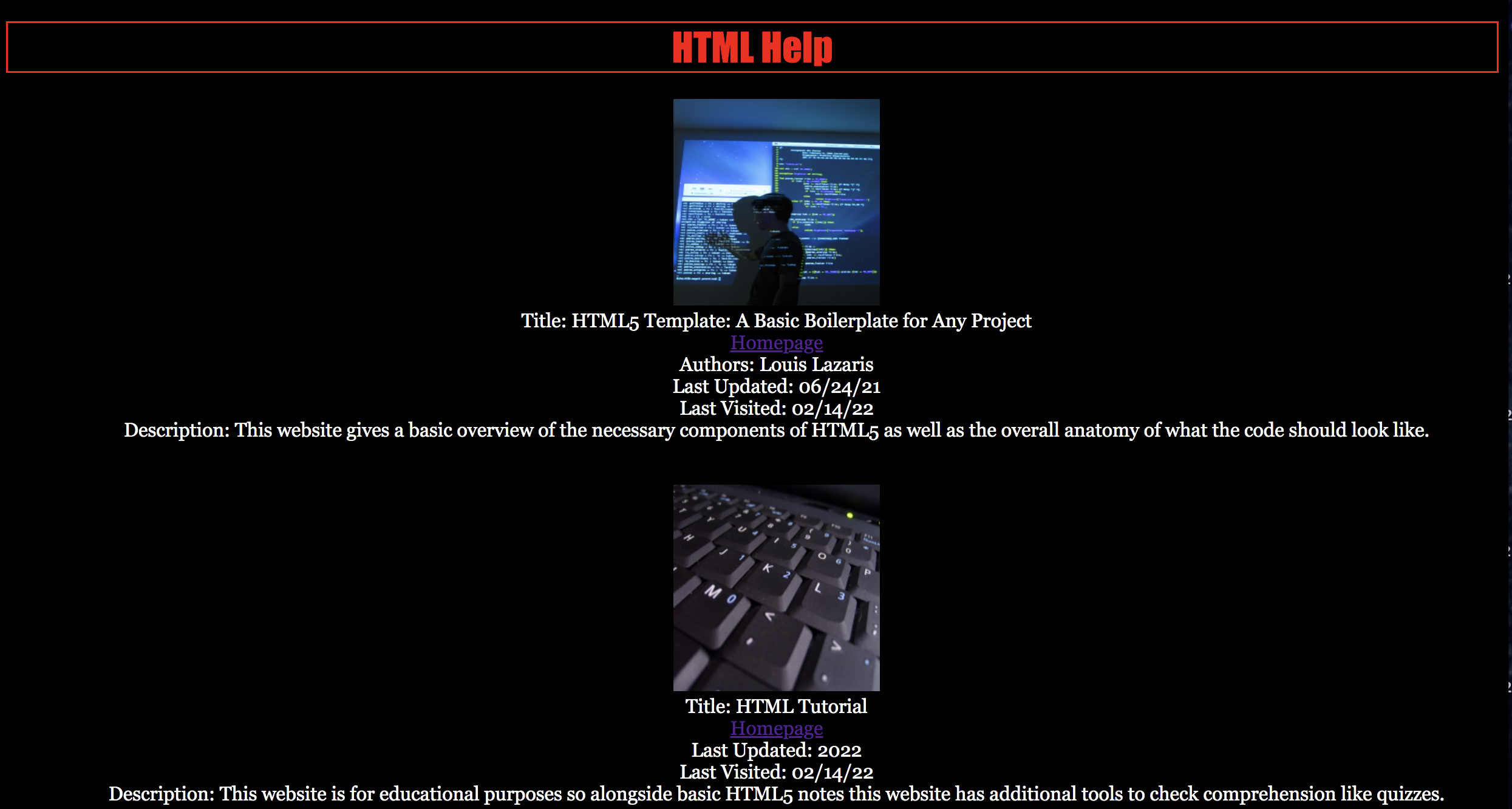 webpage screenshot